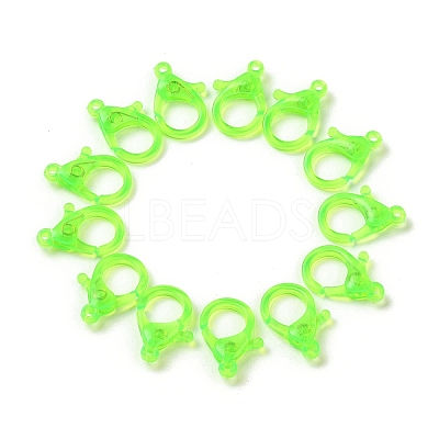 Transparent Plastic Lobster CLaw Clasps KY-H005-A07-1