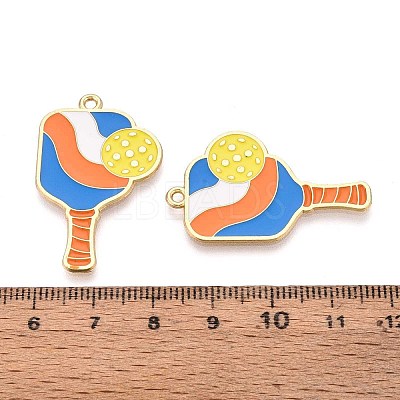 Alloy Enamel Sports Pendants ENAM-T022-66G-1