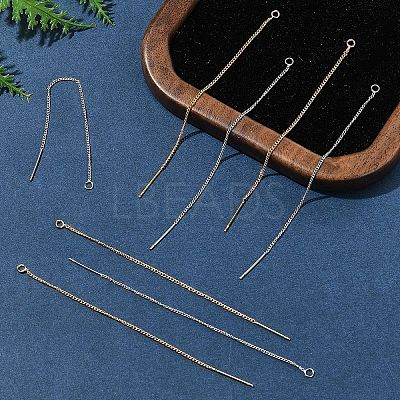 8Pcs 2 Colors Brass Stud Earring Findings KK-FS0001-52-1