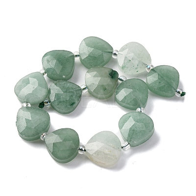 Natural Green Aventurine Beads Strands G-P570-E11-02-1