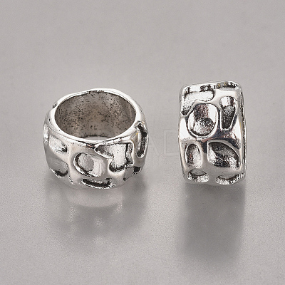 Rondelle Tibetan Style Alloy Beads LS-LF10982Y-1