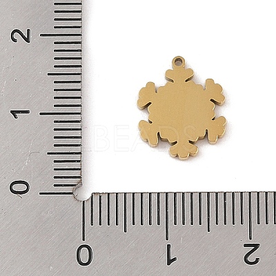 Christmas Theme Ion Plating(IP) 304 Stainless Steel Enamel Charms STAS-Z083-08G-07-1