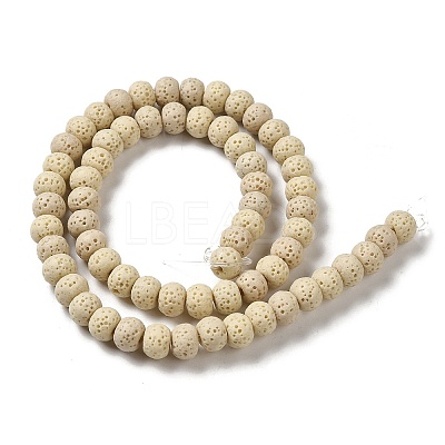 Natural Lava Rock Dyed Beads Strands G-Z036-B01-07-1
