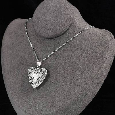 201 Stainless Steel Cable Chain Necklaces NJEW-M050-04B-P-1-1