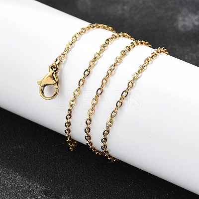 304 Stainless Steel Cable Chains Necklaces X-NJEW-F226-04G-04-1