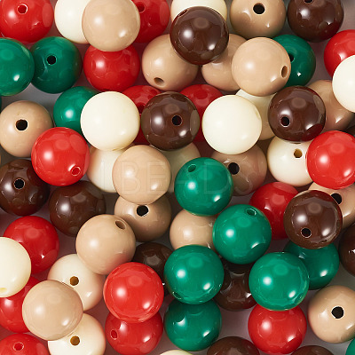 Opaque Acrylic Beads OACR-TAC0014-06K-1