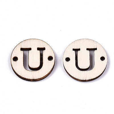 Unfinished Natural Poplar Wood Links Connectors WOOD-S045-140A-01U-1
