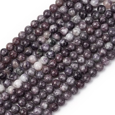 Natural Lepidolite Beads Strands X-G-G284-A02-8mm-1