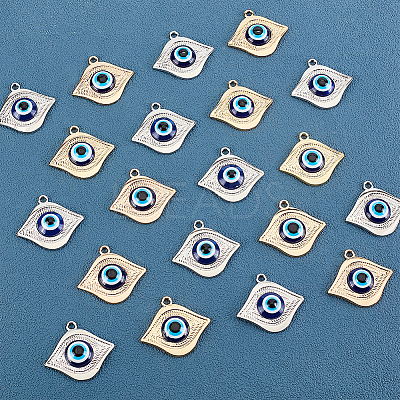 20Pcs 2 Colors Acrylic Pendants FIND-AR0002-36-1