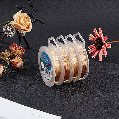 Round Copper Wire for Jewelry Making CWIR-BC0004-0.2mm-07-1
