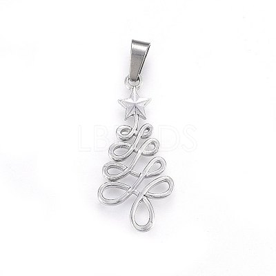 Non-Tarnish 304 Stainless Steel Pendants STAS-P209-45P-1