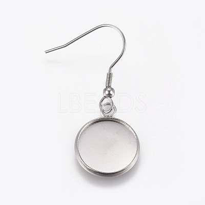 Stainless Steel Dangle Earrings EJEW-WH0001-A02-1