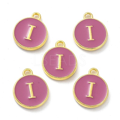Golden Plated Alloy Enamel Charms ENAM-XCP0001-13I-1