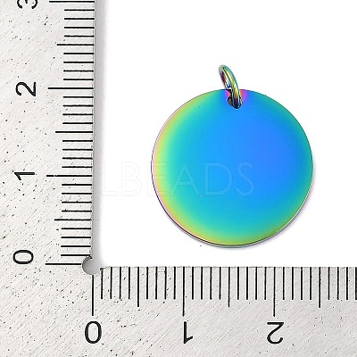 Ion Plating(IP) 304 Stainless Steel Pendants STAS-I311-33F-RC-1