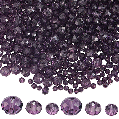 Electroplate Glass Beads Strands EGLA-PA0001-02A-1