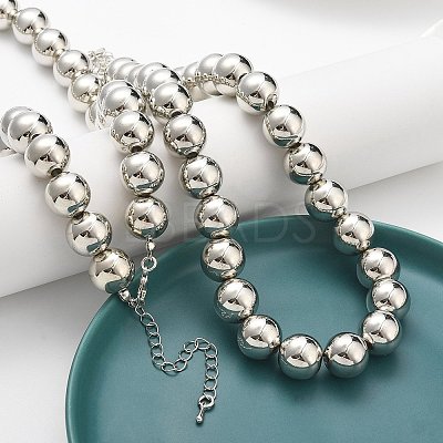 2Pcs 2 Styles Alloy Heart Pendant Necklaces Set NJEW-P319-02P-1