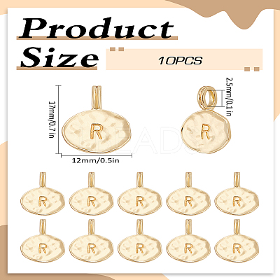 10Pcs Alloy Pendants FIND-LP0003-36R-1