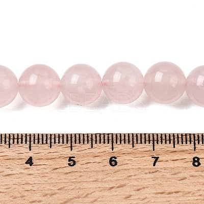 Natural Madagascar Rose Quartz Beads Strands G-B167-A07-10mm-1