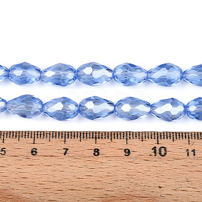 Electroplate Glass Beads Strands EGLA-R008-11x8mm-6-1