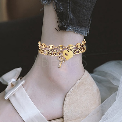 Anklets Sets AJEW-AN00383-20-1