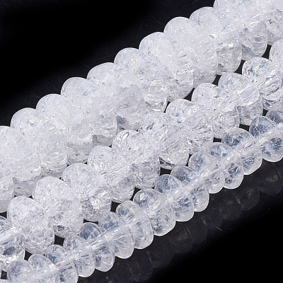 Synthetic Crackle Quartz Beads Strands X-G-S285-09-1