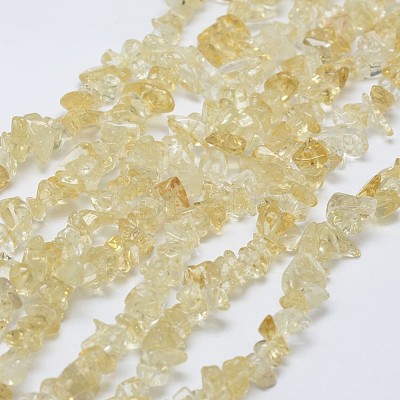 Natural Citrine Beads Strands X-G-F328-13-1