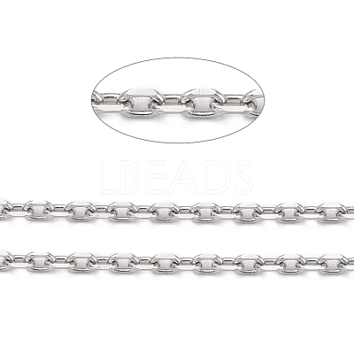 Tarnish Resistant 304 Stainless Steel Cable Chains CHS-D033-03P-02-1