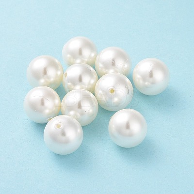 Shell Pearl Half Drilled Beads BSHE-G016-12mm-09-1