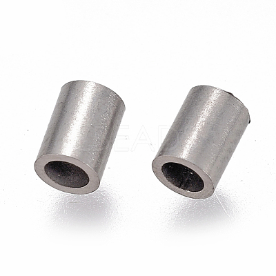 Non-Tarnish 304 Stainless Steel Tube Beads STAS-F224-01P-A-1