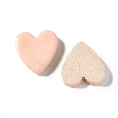 Heart Mosaic Tiles Porcelain Cabochons DIY-P045-10-1