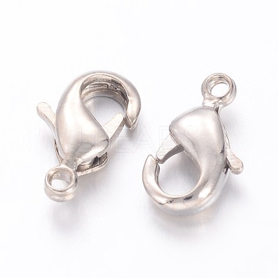 Brass Lobster Claw Clasps KK-901-N-1