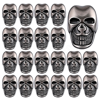 20Pcs Alloy Shank Buttons BUTT-PH0001-82B-B-1