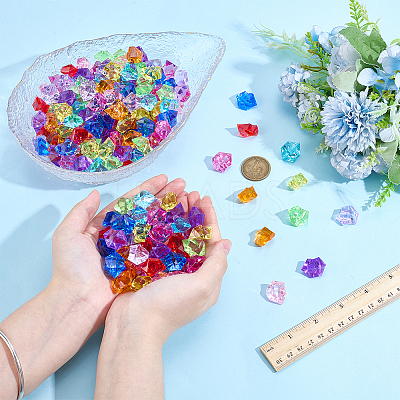 250Pcs 10 Colors Irregular-shape Acrylic Rhinestone DIY-PH0033-89-1