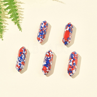 5Pcs Dyed Synthetic Turquoise Healing Stones G-FS0005-83G-1