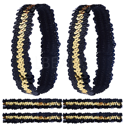 10Pcs Wide Stretch Sparkling Headband MRMJ-GF0001-45D-1