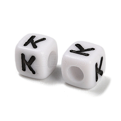 Opaque Acrylic Beads OACR-S076-01K-1