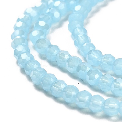 Imitation Jade Glass Beads Stands EGLA-A035-J4mm-B04-1