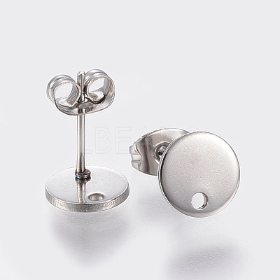 Non-Tarnish 304 Stainless Steel Stud Earring Findings X-STAS-K184-01-02P-1