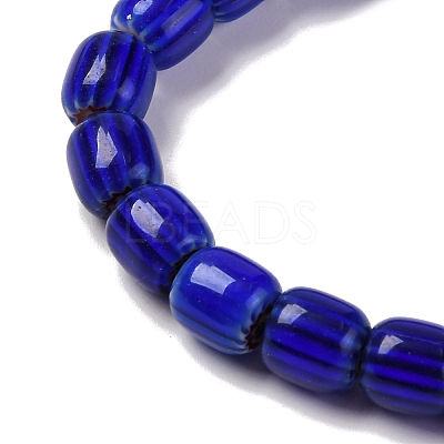 Handmade Lampwork Chevron Beads Strands X-LAMP-K041-01B-21-1