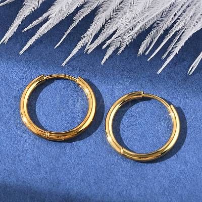 PVD Vacuum Plating 304 Stainless Steel Huggie Hoop Earrings for Women EJEW-F280-07C-G-1