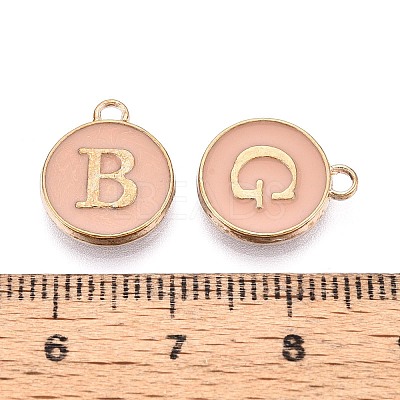 Initial Letter A~Z Alphabet Enamel Charms ENAM-Q437-04-1