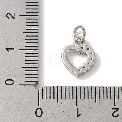 Rack Plating Brass & Clear Cubic Zirconia Pendants KK-L216-013P-1