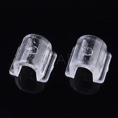Transparent AS Plastic Base Buckle Hair Findings FIND-T064-004B-01A-1