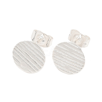 304 Stainless Steel Ear Stud Findings STAS-O119-17B-S-1