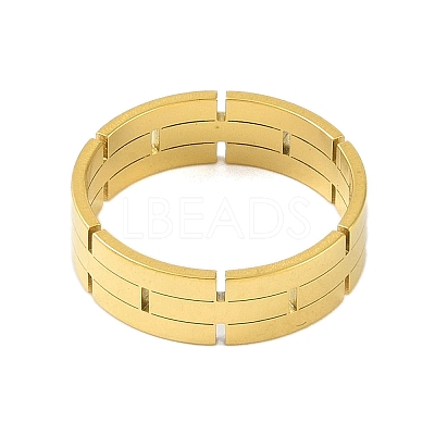 304 Stainless Steel Chain Shape Finger Ring RJEW-C084-01C-G-1