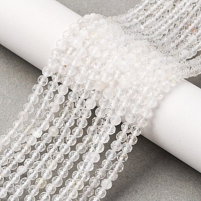 Natural Quartz Crystal Beads Strands X-G-C226-B05-4mm-1