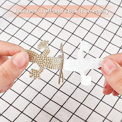 Self Adhesive Glitter Rhinestone Sticker DIY-FG0001-34-1