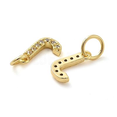 Brass Micro Pave Cubic Zirconia Pendants KK-M273-02G-J-1