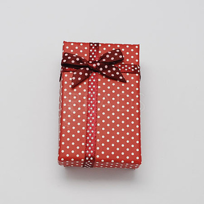 Cardboard Necklace Boxes with Bowknot and Sponge Inside CBOX-R012-6-1