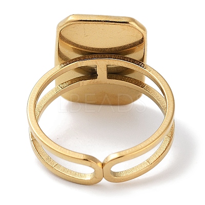 Ion Plating(IP) 304 Stainless Steel Ring RJEW-B059-09G-03-1